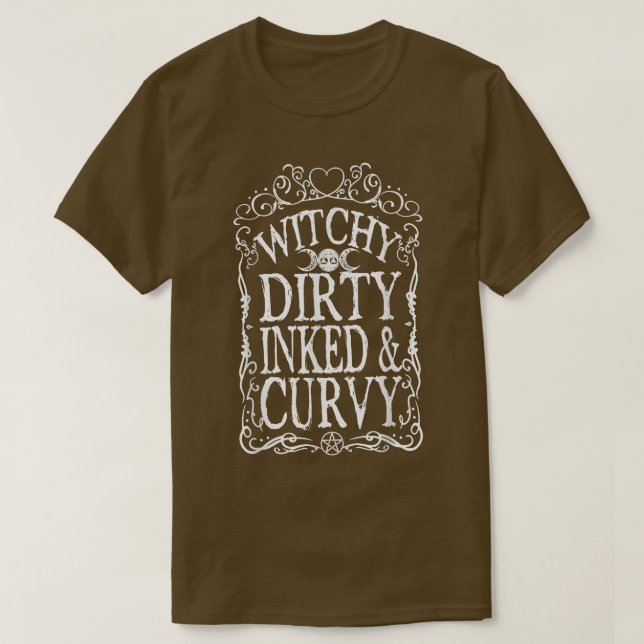 Camiseta Testemunha Suja Inclina E Curva (Frente do Design)