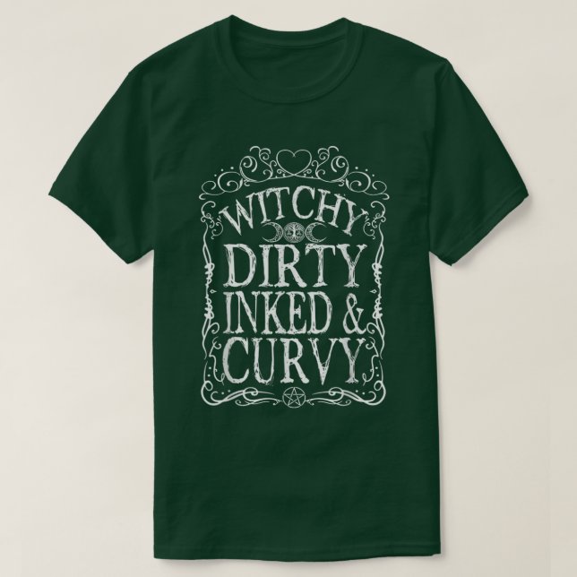 Camiseta Testemunha Suja Inclina e Curva (Frente do Design)