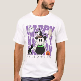 Camiseta Testemunhar Divertido | Feliz Halloween Magic & Mi