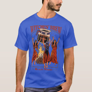Camiseta Testemunhas Criam Café Mágico Negro Engraçado