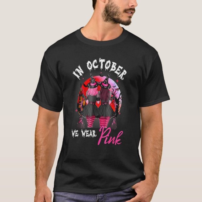 Camiseta Testemunhas Em Outubro Nós Vestimos O Halloween Da (Frente)