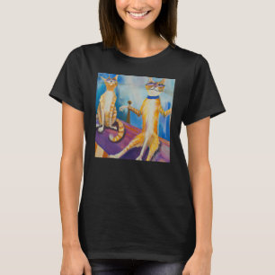 Camiseta Testemunhas gatinhas humoradas de gato, gatinho de