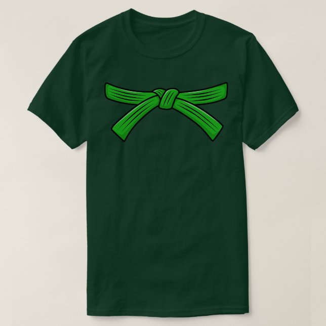 Camiseta Testes de 6 da faixa verde ITF TaekwonDo fantasume (Frente do Design)