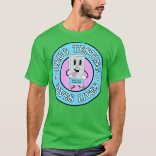 Camiseta Testes de Drogas Economizam Redução de Vidas