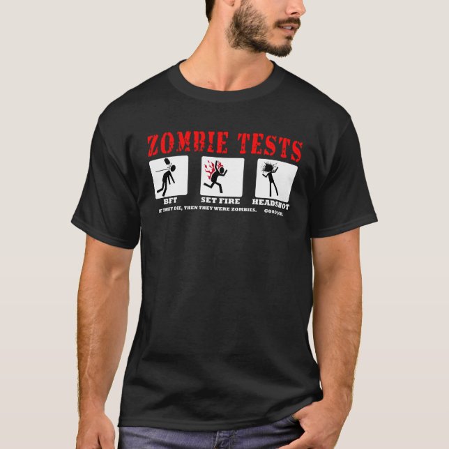 Camiseta Testes do zombi (Frente)