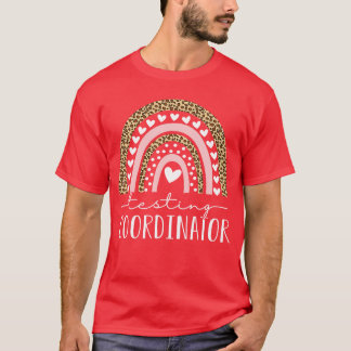 Camiseta Testing Coordinator Rainbow Leopard Test Day Teach