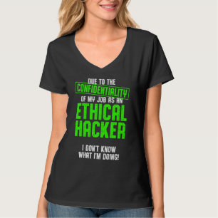Camiseta Testor de Caneta de ti para cibersegurança do hack