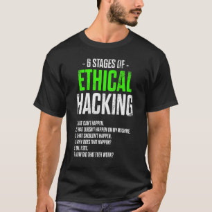 Camiseta Testor de Caneta de ti para cibersegurança do hack