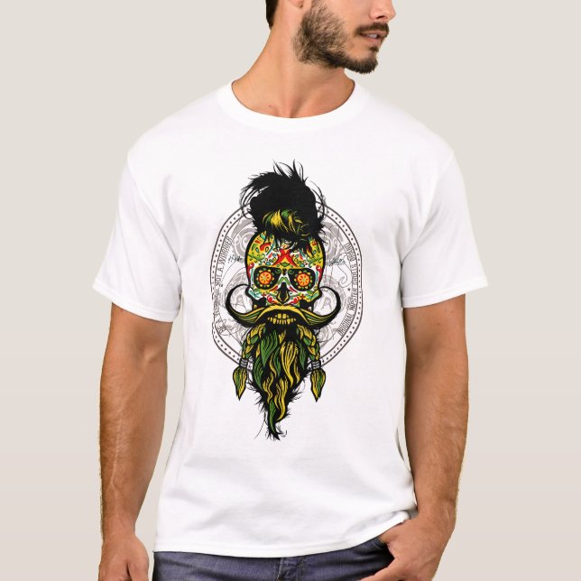 Camiseta Tête de mort mexicaine leader (Frente)