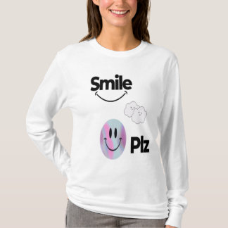 Camiseta Teto Branco Puro com Vista Emoji &Positiva Cuta