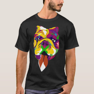 Camiseta Teto Colorido do Desenhar da Mão do Cachorro