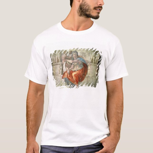 Camiseta Teto da capela de Sistine: Sibyl Delphic (Frente)