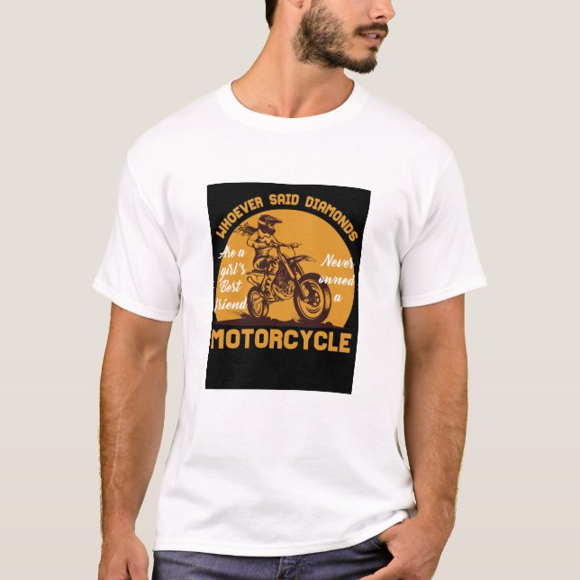 Camiseta Teto da Melhor Amiga de Motocicleta (Frente)