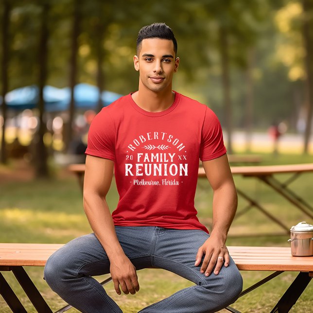 Camiseta Teto da Reunião Familiar Personalizada Moderna Rus (Criador carregado)