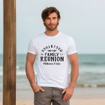 Camiseta Teto da Reunião Familiar Personalizada Moderna Rus<br><div class="desc">Crie uma camiseta personalizada da Associação Familiar para bebês, crianças e adultos. Personalize-o com o nome da sua família, o ano, o local ou qualquer outro texto personalizado. Clique no botão Personalizar para alterar fontes e cores, adicionar seu próprio texto e fotos. Selecione em todos os nossos estilos de roupa...</div>