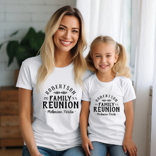 Camiseta Teto da Reunião Familiar Personalizada Moderna Rus