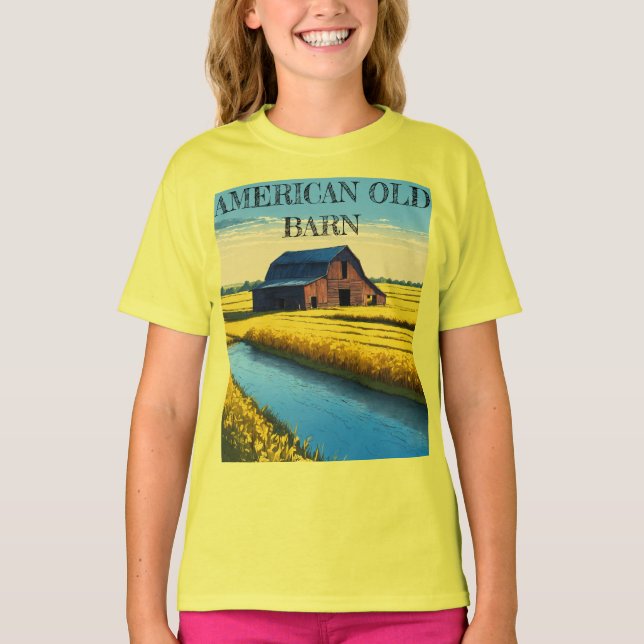 Camiseta Teto das Crianças de Barnscape de Verão Precoce (Frente)