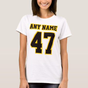 Camiseta Teto de Algodão Básico das Mulheres DOURADAS Bra