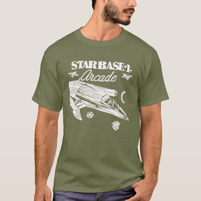 Camiseta Teto de Arcade Starbase 1 (Frente)