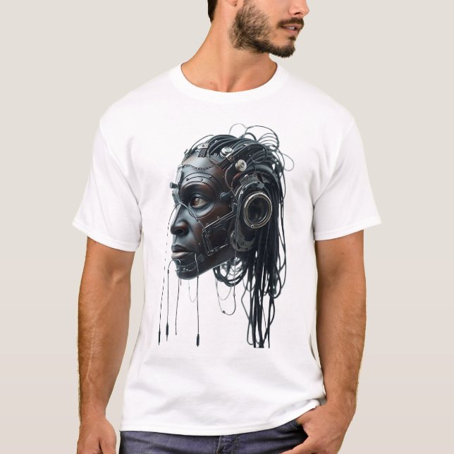 Camiseta Teto de Arte com Rosto Tribal (Frente)
