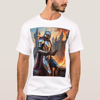 Camiseta Teto de Arte de Fantasia Engraçado no Castelo de K