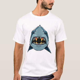 Camiseta Teto de Arte de Tubarão Flutuante
