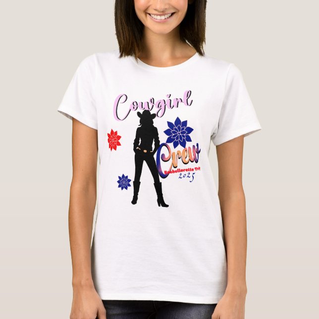 Camiseta Teto de Bachelorette da Tripulação (Frente)