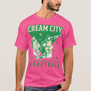Camiseta Teto De Basquete De Cream City Para O Verdadeiro B