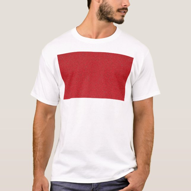 Camiseta Teto de Bloco do Tórax Vermelho - Personalizável (Frente)