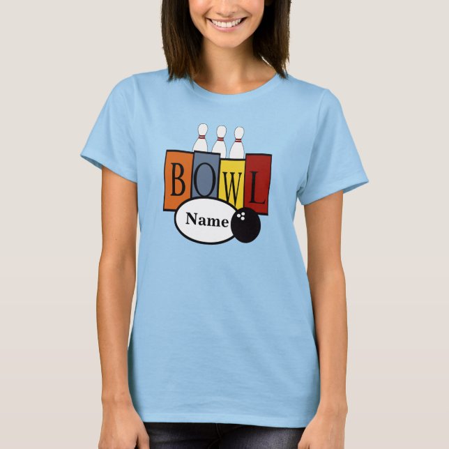Camiseta Teto de Boliches Retro Personalizado (Frente)