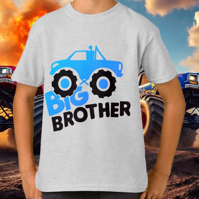 Camiseta Teto de Caminhão Monstro do Big Brother | Gráfico  (Big Brother Monster Truck Tee | Cool Kids' Graphic)