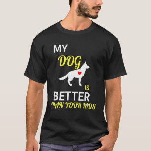 Camiseta Teto de Cão german shepherd