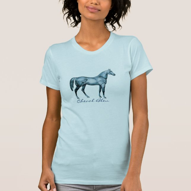 Camiseta Teto de Cavalo Azul (Frente)