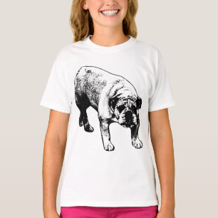 Camiseta Teto de Contorno do Bulldog de Feriado