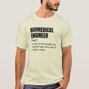 Camiseta Teto de Definição de Engenheiro Biomédico Testemun