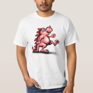 Camiseta Teto de Dragão Rosa-Rosa-Bonito