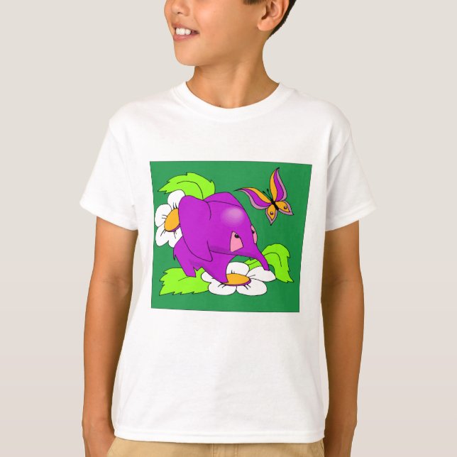 Camiseta Teto de Elefante Roxo (Frente)