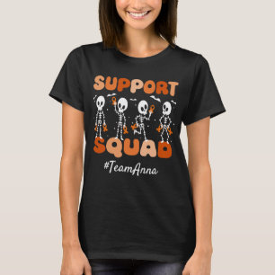 Camiseta Teto de Halloween do Esquadrão de Suporte ao Cânce