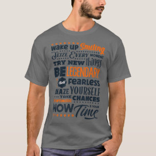 Camiseta Teto de Motivação do Gráfico de Saúde Mental Inspi