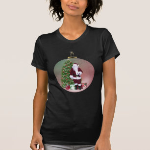 Camiseta Teto de Ornamento de papais noeis