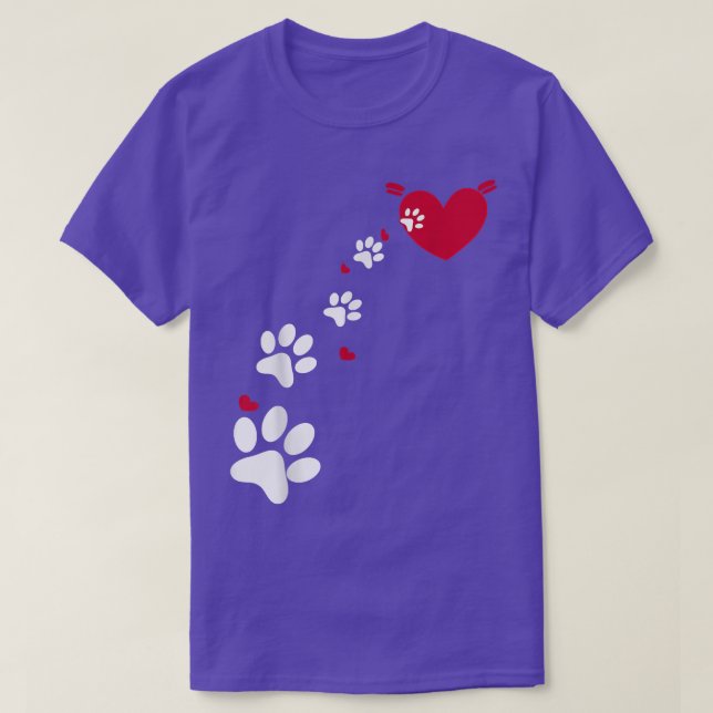 Camiseta Teto de pata de cão para donos de cães, mulheres e (Frente do Design)