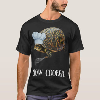 Camiseta Teto de tartaruga de Cozinhar engraçada TSlow