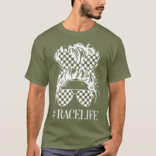 Camiseta Teto de vida em racer para mulheres que amam a vid