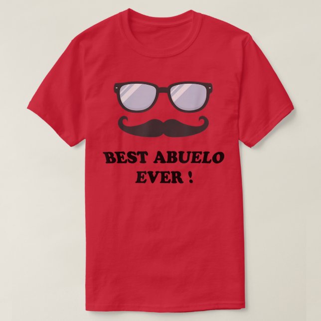 Camiseta Teto do Avô Latim, Melhor Abuelo  (Frente do Design)