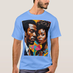 Camiseta Teto do Casal de Energia Afrocêntrico Negrito