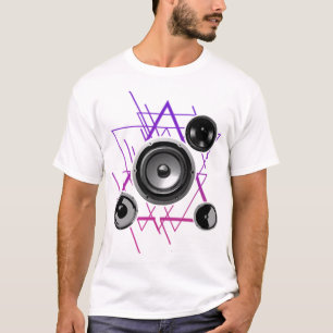 Camiseta Teto do chão de dança do Techno Sound Auto-falante
