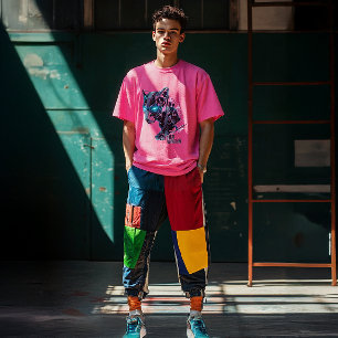 Camiseta Teto do Circuito do Pantero LED