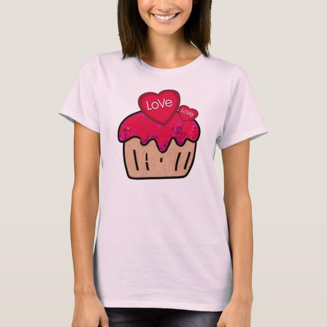 Camiseta Teto do Cupcake do namorados (Frente)