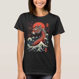 Camiseta Teto do Dragão Japonês Artista Majestoso