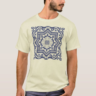 Camiseta Teto do estilo Azulejo Monograma Transparente